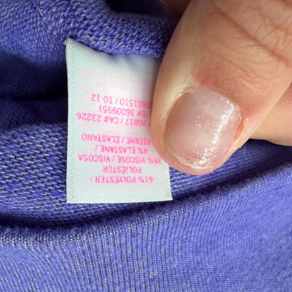 Y2K 2012 Victorias Secret PINK Eighty-Six Graphic Sweatshirt Purple L Pullover - Picture 3 of 7